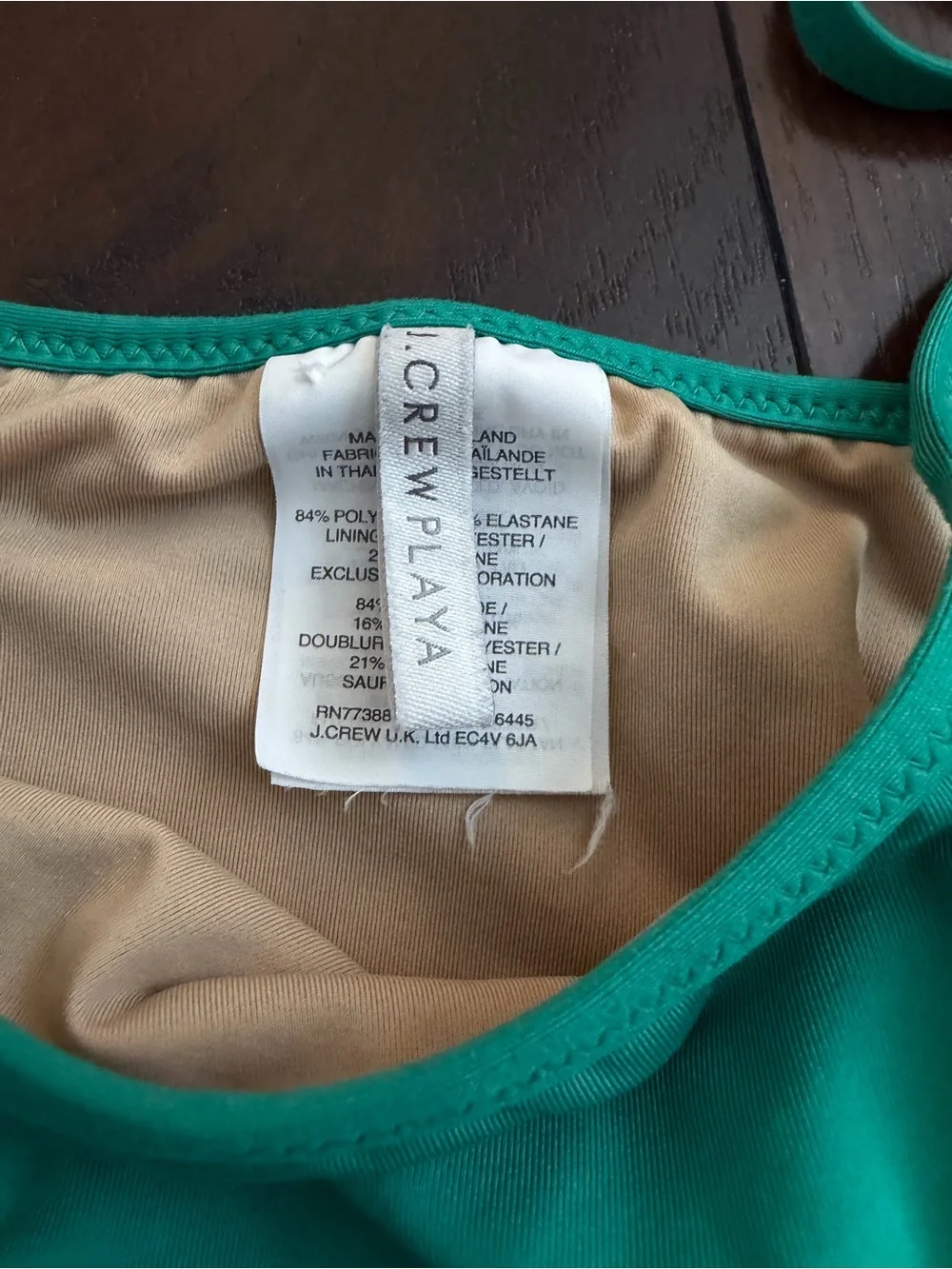 J.Crew playa green small bikini bottom women swim bathing suit